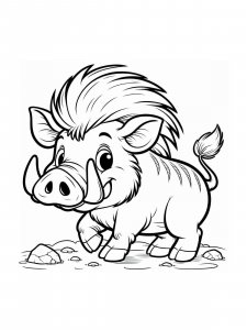 Boar coloring page - picture 37