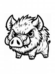 Boar coloring page - picture 40