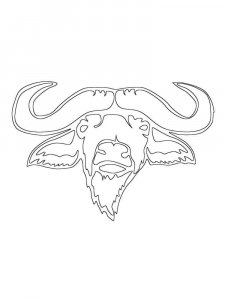Buffalo coloring page - picture 12