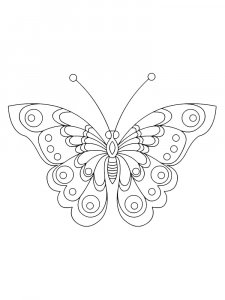 Butterfly coloring page - picture 31