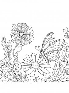 Butterfly coloring page - picture 32