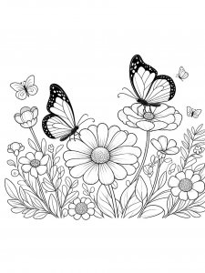 Butterfly coloring page - picture 36