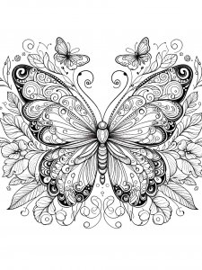 Butterfly coloring page - picture 54