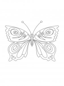 Butterfly coloring page - picture 64