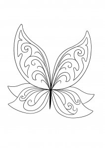 Unusual Butterfly Coloring Page
