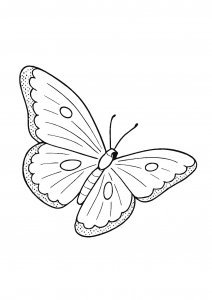 Hovering Butterfly Coloring Page