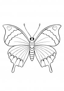 Butterfly with Huge Wings Coloring Page