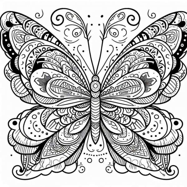 Butterfly coloring pages