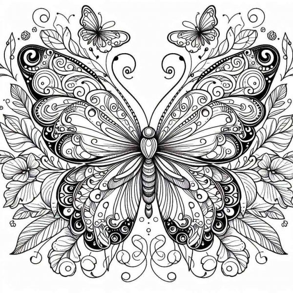 Butterfly coloring pages