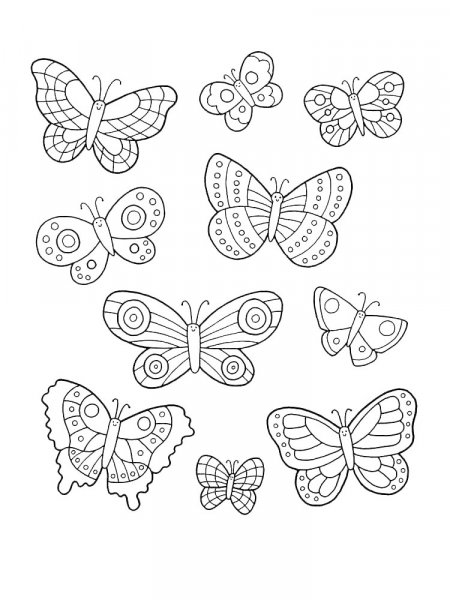 Butterfly coloring pages