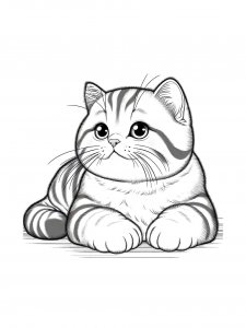 Cat coloring page - picture 67