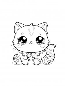 Cat coloring page - picture 76