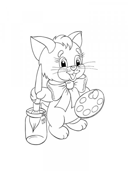 Cats coloring pages