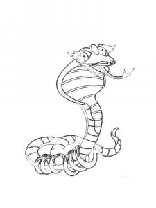 Cobra coloring page - picture 1