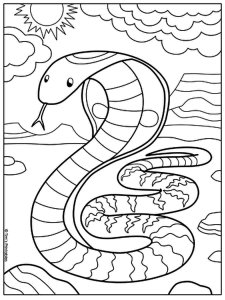 Cobra coloring page - picture 38