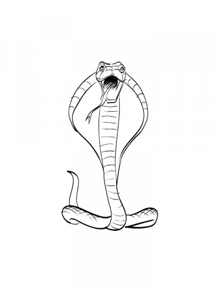 Cobra coloring pages