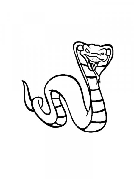 Cobra coloring pages