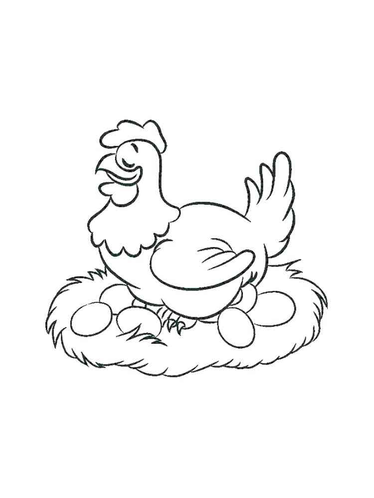 chicken coloring pages for preschoolers