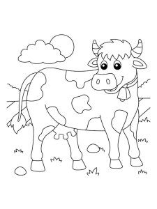 Cow coloring page - picture 10