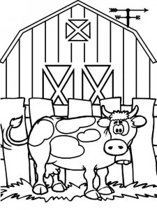 Cow coloring page - picture 13