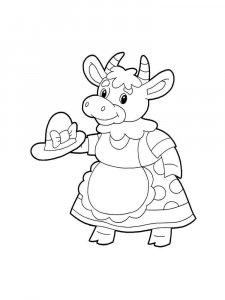 Cow coloring page - picture 25