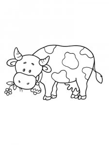 Cow coloring page - picture 26