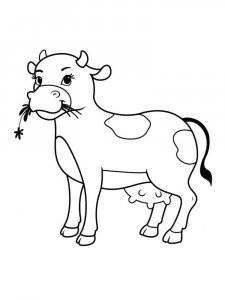 Cow coloring page - picture 27