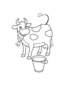 Cow coloring page - picture 28