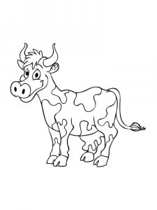 Cow coloring page - picture 32