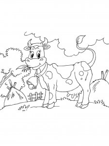 Cow coloring page - picture 35