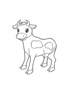 Cow coloring page - picture 36