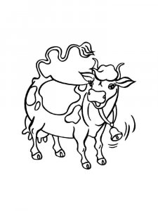 Cow coloring page - picture 38