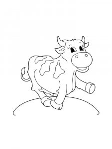 Cow coloring page - picture 39