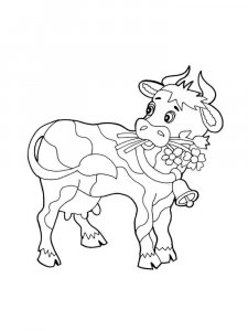 Cow coloring page - picture 40