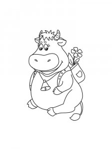 Cow coloring page - picture 42