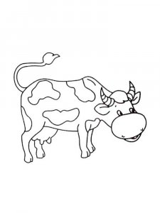 Cow coloring page - picture 44