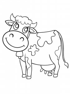 Cow coloring page - picture 50
