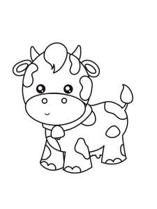 Cow coloring page - picture 51