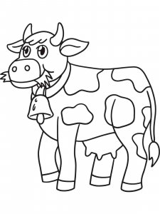 Cow coloring page - picture 9