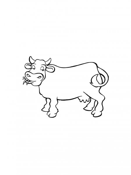 Cow coloring pages