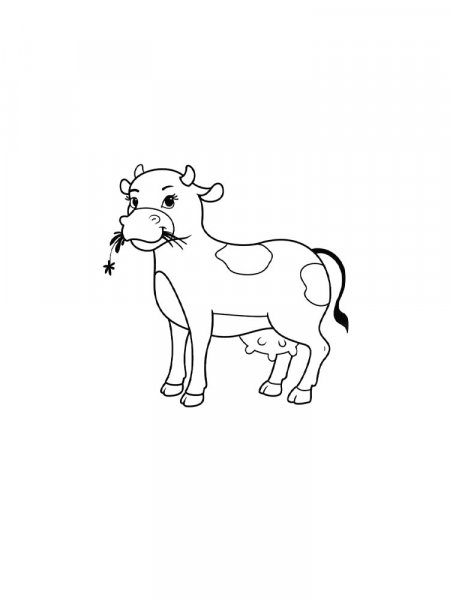 Cow coloring pages