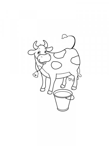 Cow coloring pages