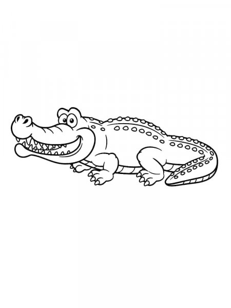 Crocodile coloring pages