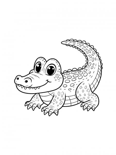 Crocodile coloring pages