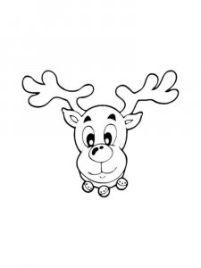 Deer head coloring page - picture 3