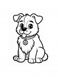 Dog coloring page - picture 1