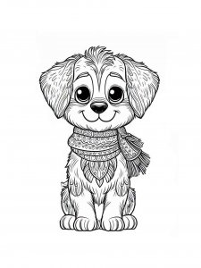 Dog coloring page - picture 10