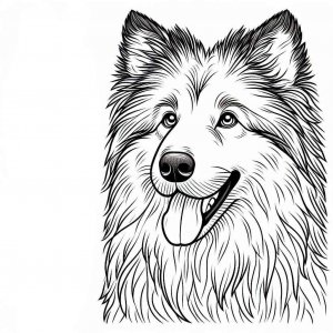Dog coloring page - picture 12