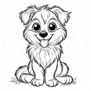 Dog coloring page - picture 13