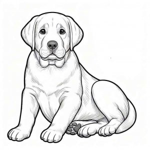 Dog coloring page - picture 14